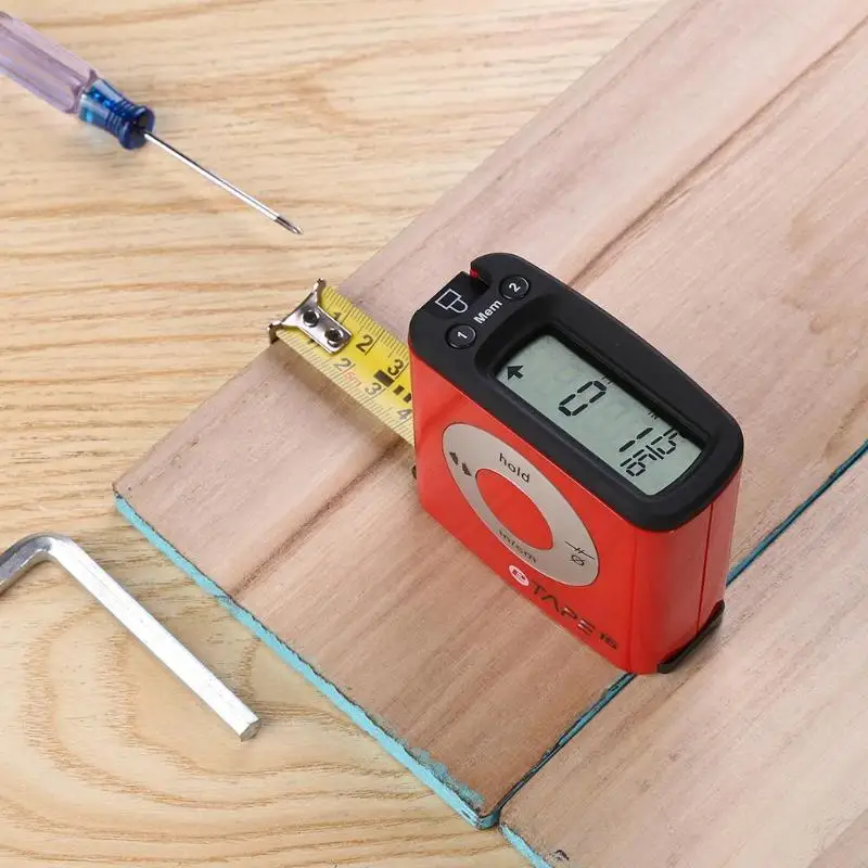 5m Stainless Steel LCD Digital Tape Measure Circumferences Measuring Tape High Presion Digital Tape Measuring Ruler Tools