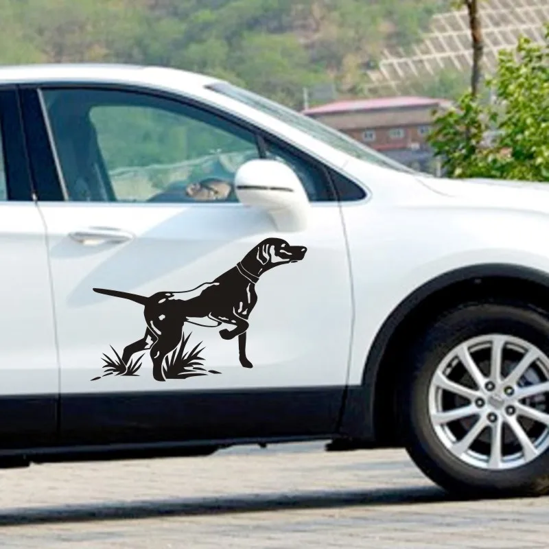 Hunt Dog Decal Hunting Dog Shotgun Sticker Hollow Sticker Hunter Car Window Vinyl Decal Funny
