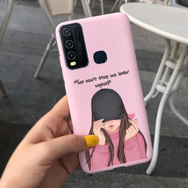 Y30 Cover Vivo Y30 Kavar Vivo Y50 Hard Back Cover Silicone Frame