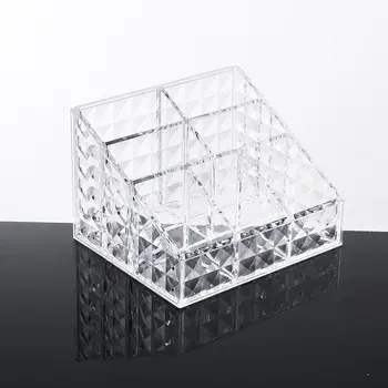 

Dual Layer Durable Cotton Swabs Organizer Cotton Pads Holder Clear Acrylic Cosmetic Storage Box