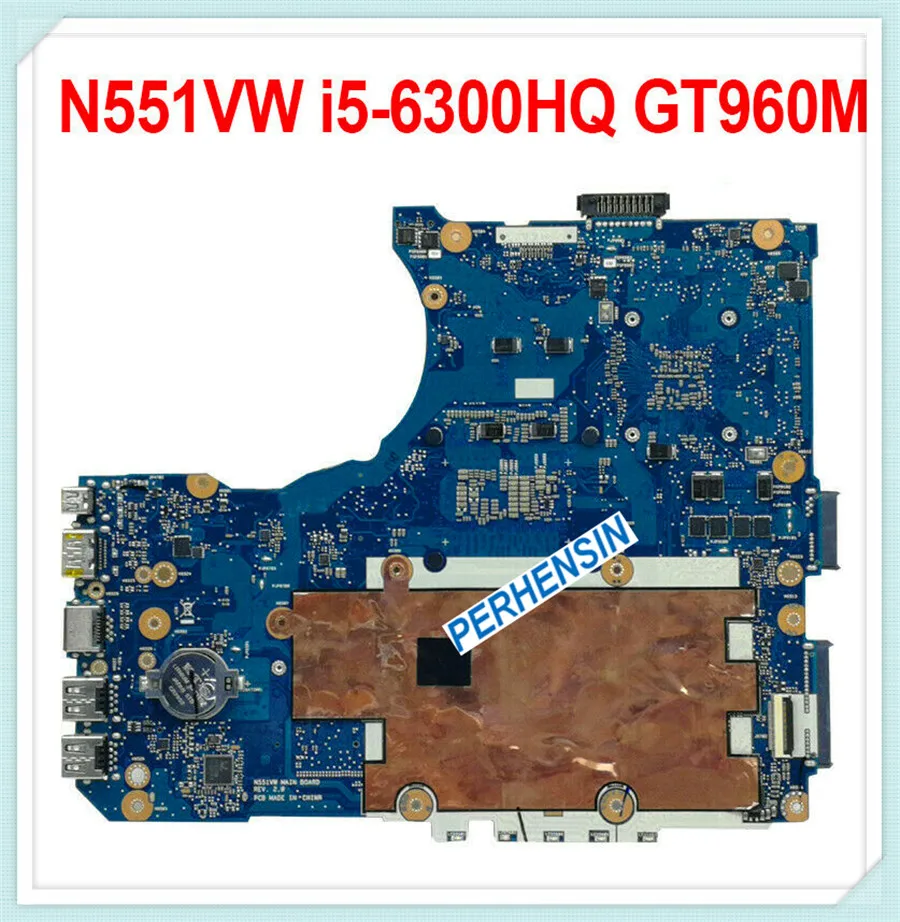 For ASUS N551V N551VW G551V G551VW i5-6300HQ Motherboard Main board GTX 960M 2