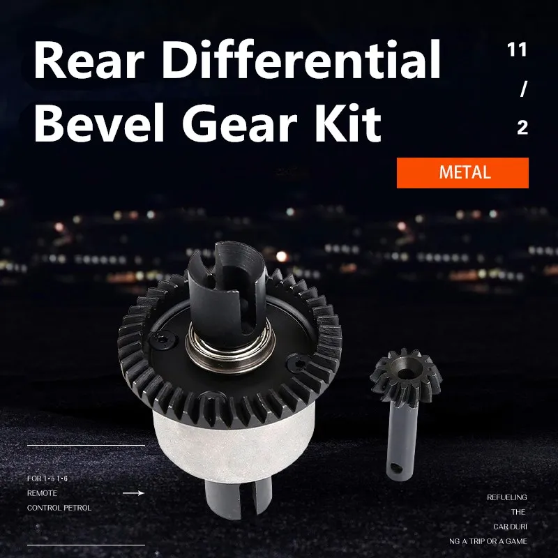 

High Quality Rear Differential Bevel Gear Kit for ROVAN LT Losi 5ive-T RC Car parts Vehicles & Remote Control Toys Accessories