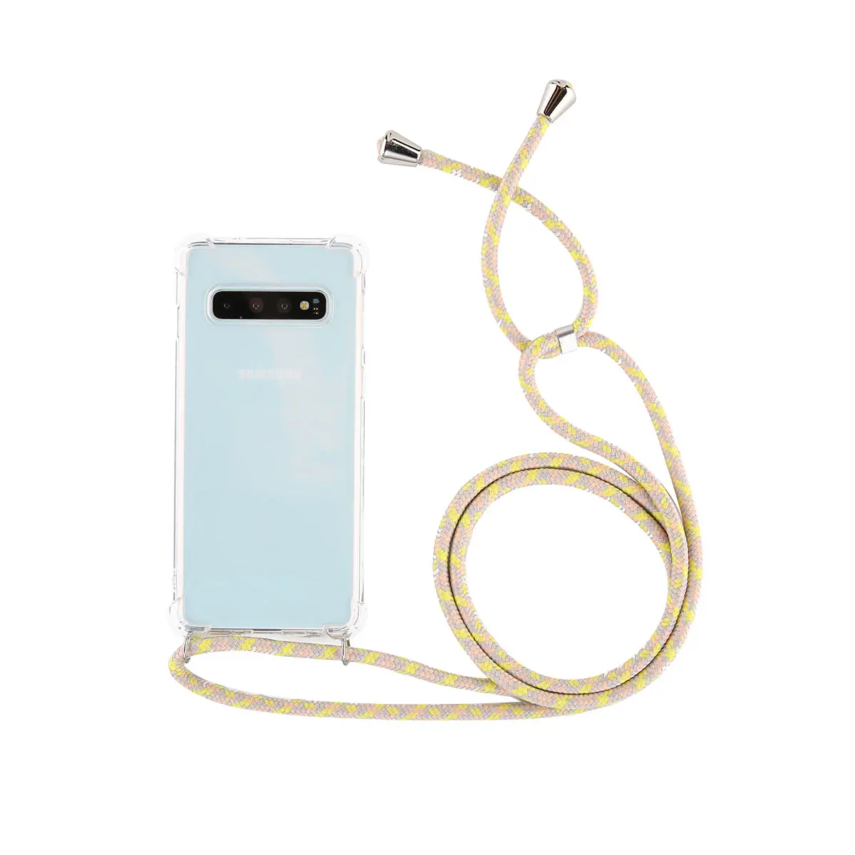 Прозрачный чехол для телефона KJOEW с ремешком и цепочкой для samsung Galaxy S10 5G NOTE10 S10 S9 S8 Plus S10E Note 9 8 S7 S7E
