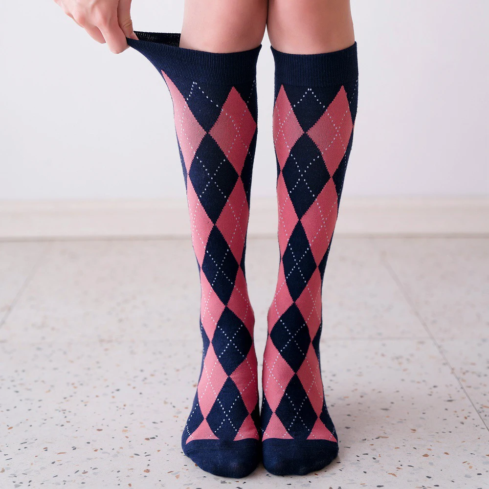Новое поступление, классический хлопковый в британском стиле, носки до икры, женские хлопковые носки, стопки носков, осенне-зимние женские теплые носки