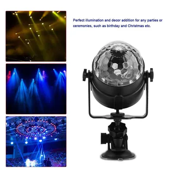 

Voice Activated Stage Light Disco Ball Party Stage Projector Lights Led Magic Ball Flash DJ Lights for Home KTV Bar Car