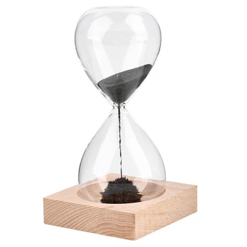 

1Pcs Hand-blown Timer clock Magnet Magnetic Hourglass Hourglass crafts sand clock hourglass timer Gift Home Decor