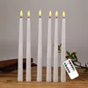 Pack of 6 Remote or Without Remote LED Taper Candles,11 inch Height Plastic velas decorativas,Fake Electronic Candles ► Photo 2/6