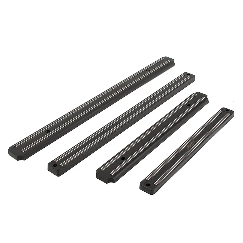 Магнитный держатель для ножей настенное крепление черный металлический нож из