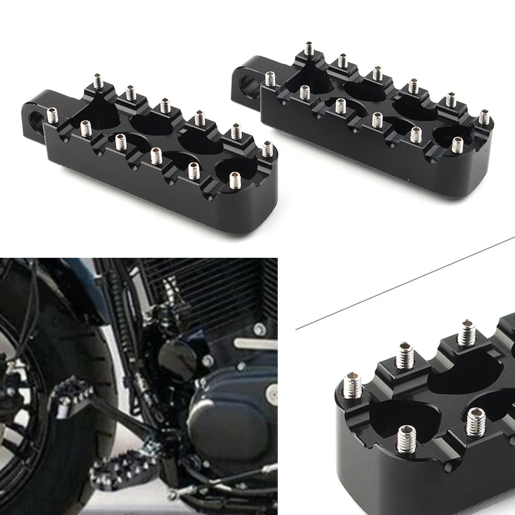 

Черные подножки для Harley Dyna Wide Glide FXDWG FXDB FXDL FXDF, 1 пара, аксессуары для мотоциклов
