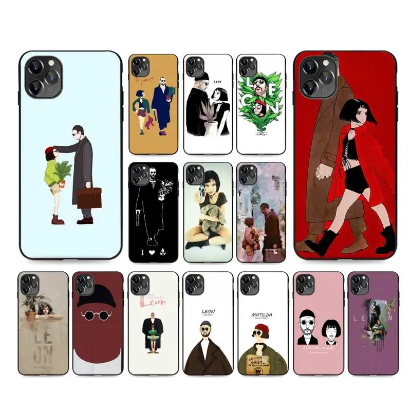 Leon Matilda Натали Портман фильм плакат чехол для телефона iPhone 12 11 Pro X XS Max XR 6 7 8 Plus 12mini 5