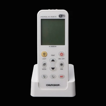 

K-390EW WiFi Smart Universal LCD Air Conditioner A/C Remote Controller White