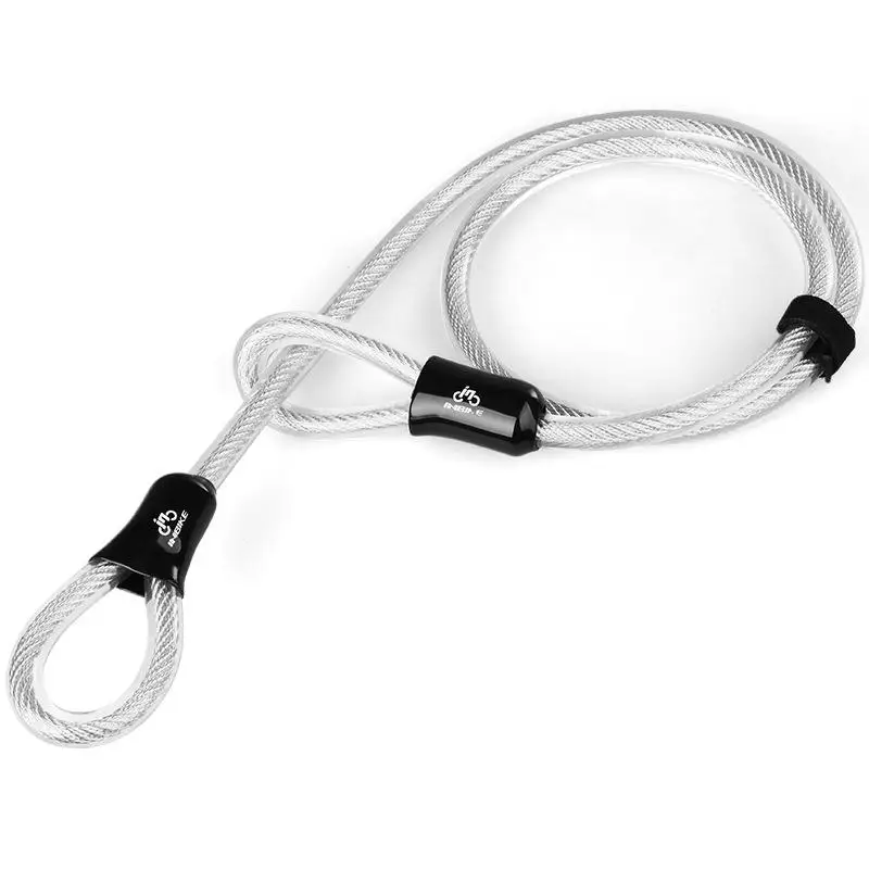 Steel cable HobbyLane Противоугонный замок для велосипеда из нержавеющей стали, велосипедный замок, u-образный замок, MTB велосипедные аксессуары - Цвет: Steel cable