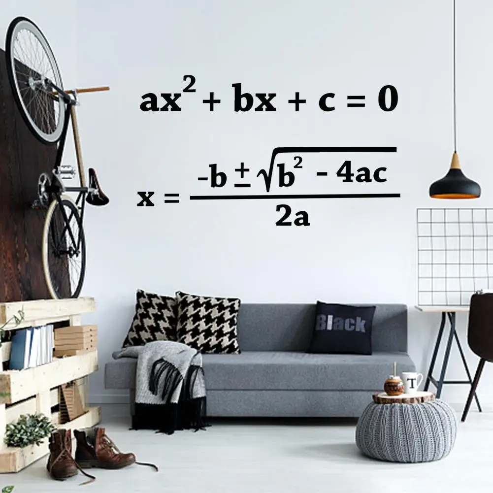 

Open School Quadratic Formula Wall Sticker Math Vinyl Wall Stickers Teacher Education Students Wall Decor Classroom Decoration