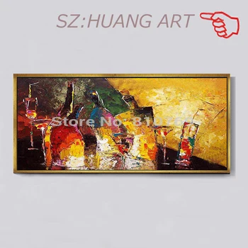 

Free shipping products sell like hot cakes arriving scene bottle hand-painted high quality home decoration art oil painting art