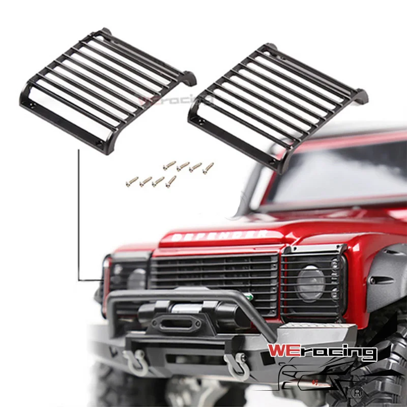 2 шт TRX4 металлическая передняя фара защитная решетка для 1/10 RC гусеничная
