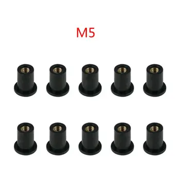 

M4/M5/M6 Rubber Well Nuts Blind Fastener Windscreen Windshield Fairing Cowl