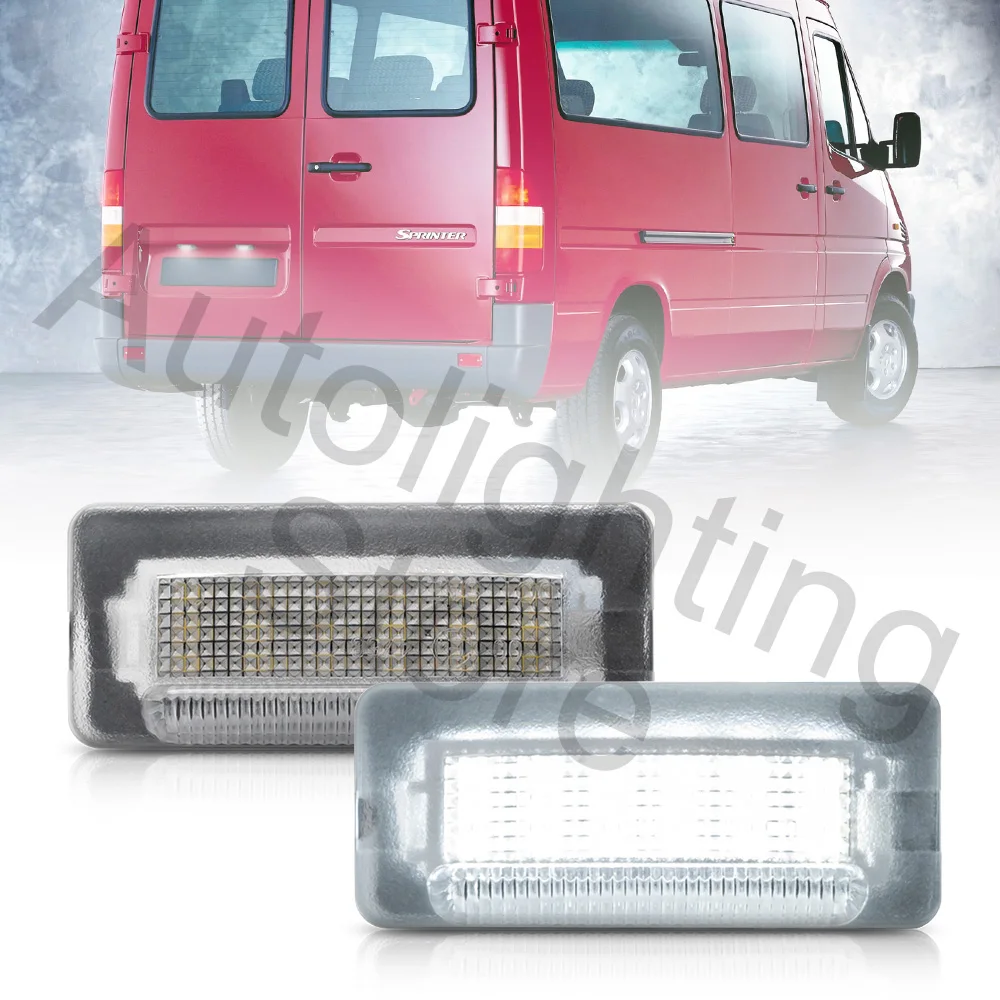 2pc Canbus LED License Number Plate Light For VW LT II MK2 For Benz