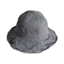 Рыбацкая шляпа, японский стиль, Ретро стиль, для мужчин и женщин, летняя, с воланами, в студенческом стиле, Панама, колокольчик со вспышкой, в форме унисекс, хлопок