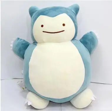29 см плюшевая двухсторонняя подушка Snorlax трансформер Ditto мягкая милая кукла подарок детская игрушка