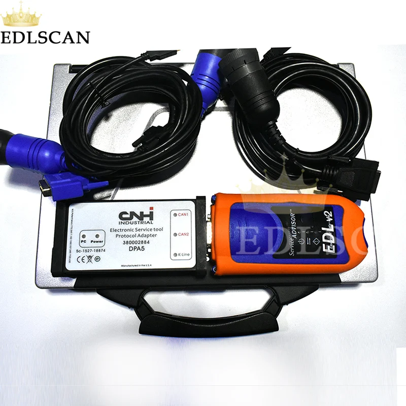 EDLSCAN JD сервис Adviser EDL V2 и CNH EST 9,1 DPA5 диагностический комплект с ноутбуком CF52 - Цвет: EDL V2 CNH plus CF52
