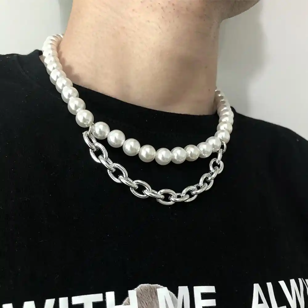 Collier perle pour homme Clearance
