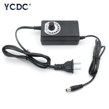 Adaptador Universal con pantalla de visualización fuente de alimentación regulada por voltaje adatpor 3 12 24 V CA ajustable a CC 3V-12V 9V-24v 2A 1A