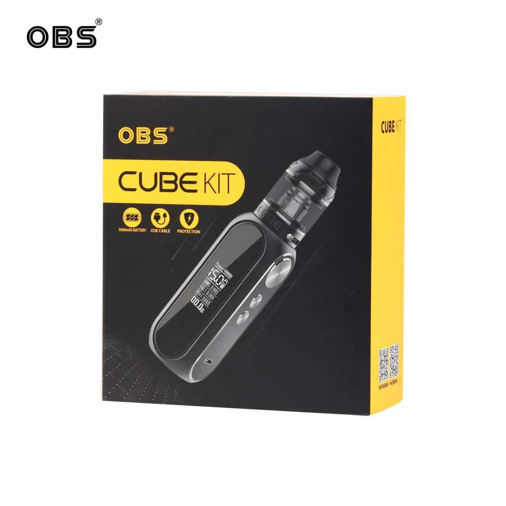 Комплект OBS Cube 3000 мАч 80 Вт максимальный выход с 2/4 мл OBS Cube Tank M1 M6 катушка электрическая сигарета Vape Kit VS Drag 2 Cube mini