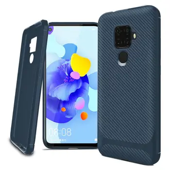 

Silicone Soft Carbon Fiber Protective Case For Huawei Mate 30 lite Slim Tpu Phone Cover For Huawei Nova 5i Shockproof Coque