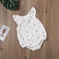 2020 Baby Summer Clothing Toddler Kids Baby Girls Floral Jumpsuit Playsuit Bodysuit Cotton Linen Shorts Clothes 4