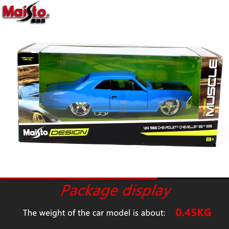 Maisto 1:24 1966 Шевроле СС конвертируемая модель автомобиля имитация украшения