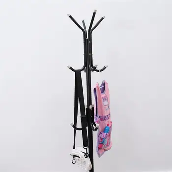 

Iron Coat Stand Tree Jacket Holder Hanger Tree Branch Hat Rack 12 Hooks Clothes Organizing Rack For Home Bedroom (Black)