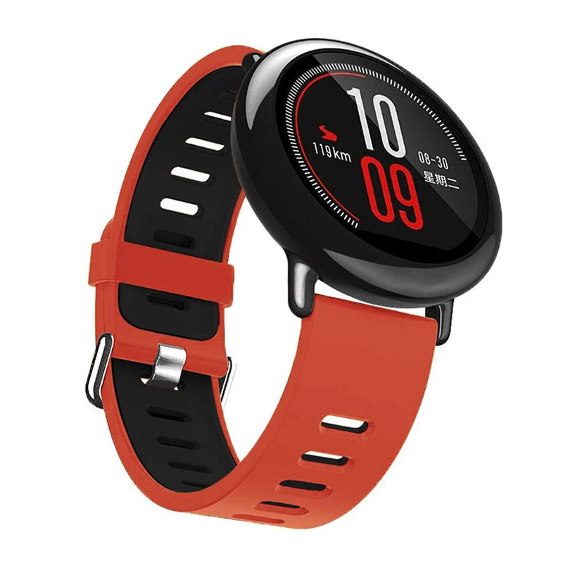Dual-Color Silicone Sport Strap Replacement Band