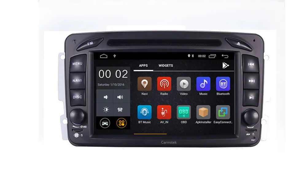 Best Android 9.0 2din CAR DVD PLAYER For Mercedes Benz W209 W203 W168 M ML W463 Viano W639 Vito Vaneo  GPS Navi Radio USB SD Free Map 2