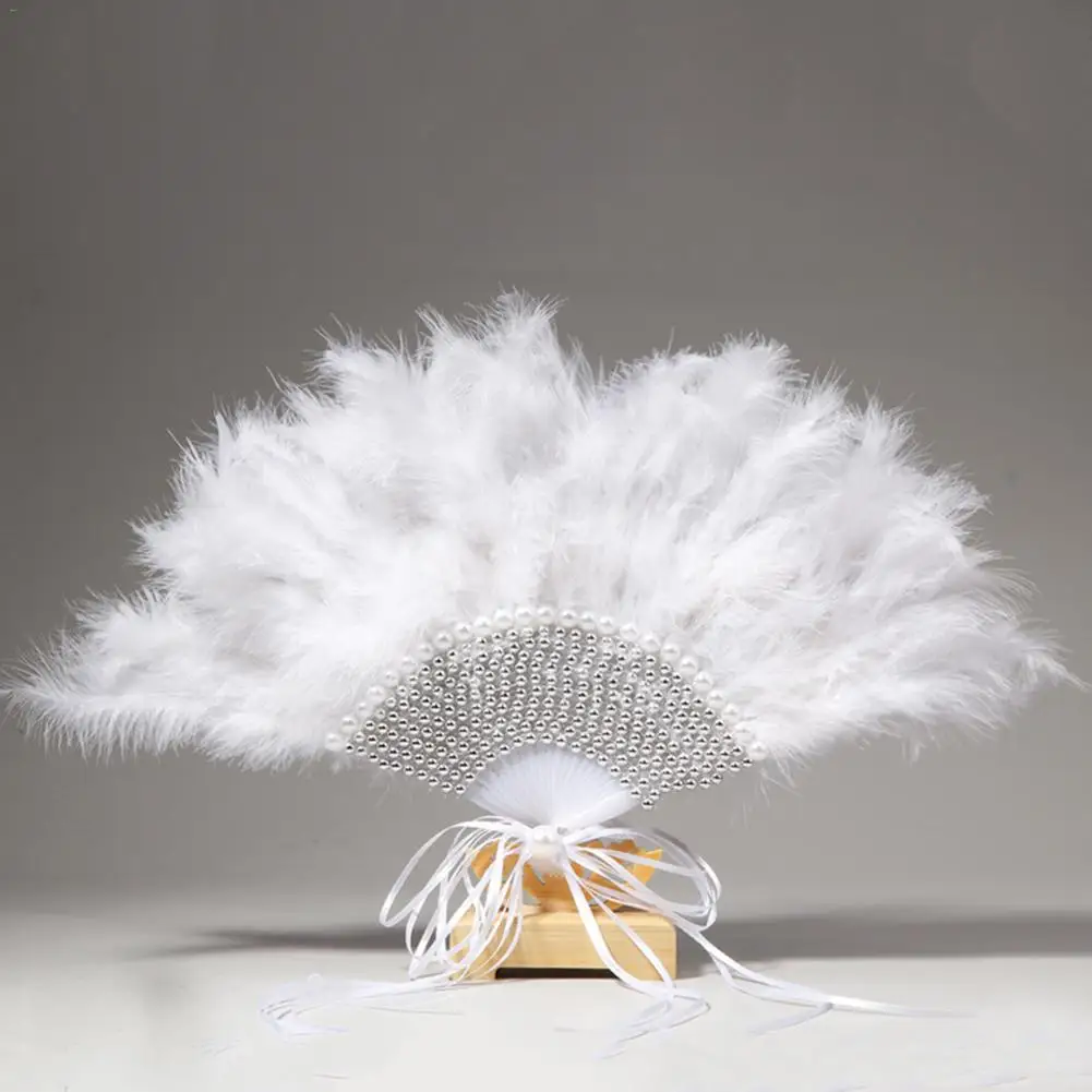 

Feather Fan Married Bride Hand Fan Non-foldable Fan Wedding Party Supplies Wedding Photo Shoot Decorative Props