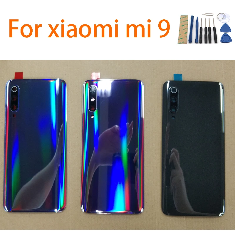 Gorilla glass 5 Задняя стеклянная крышка для Xiaomi Mi 9, задняя дверь Замена жесткий аккумулятор чехол, чехол на заднюю крышку
