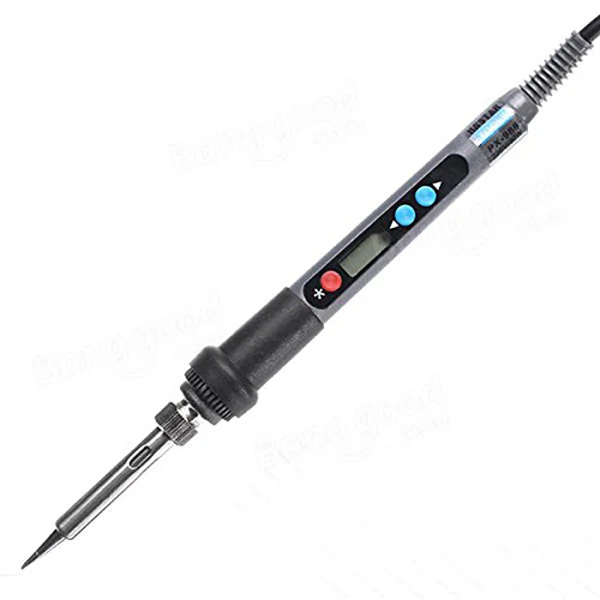 ЕС Plug PX-988 90 Вт Подсветка ЖК-цифровой термостат регулируемый бессвинцовый Электрический паяльник ESD Мини паяльная станция
