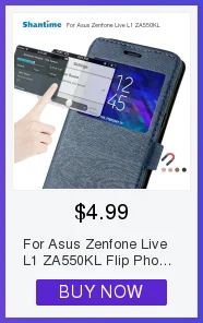 Кожаный чехол для телефона Asus Zenfone Live ZB501KL Чехол-книжка для Asus Zenfone Live L1 ZA550KL флип-чехол Мягкий силиконовый чехол