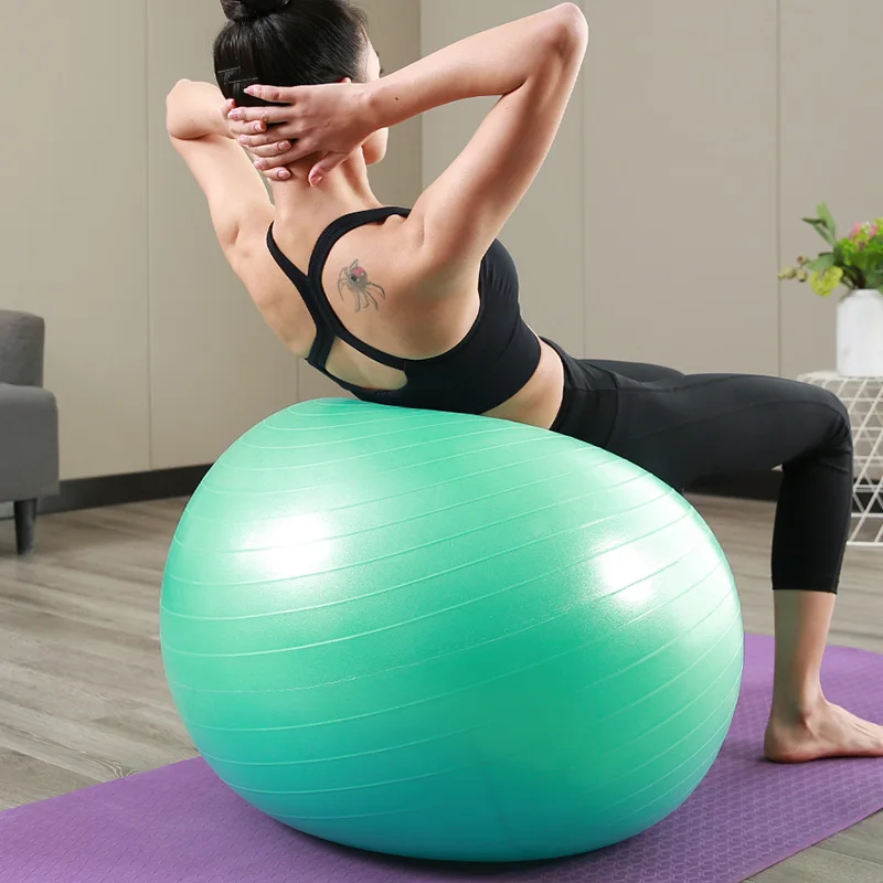 Pilates Acecy Gymnastikball für Yoga 65 75 cm Fitness Gym Workout Schwangerschaft Balance Frauen Stabilitätstraining Anti-Burst und rutschfeste Bälle mit aufblasbarer Pumpe 