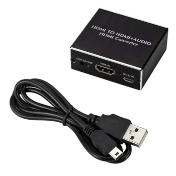 

4 K X 2 K HDMI TO HDMI optical fiber 3.5 mm stereo audio extractor converter HDMI audio splitter adapter HDMI input port