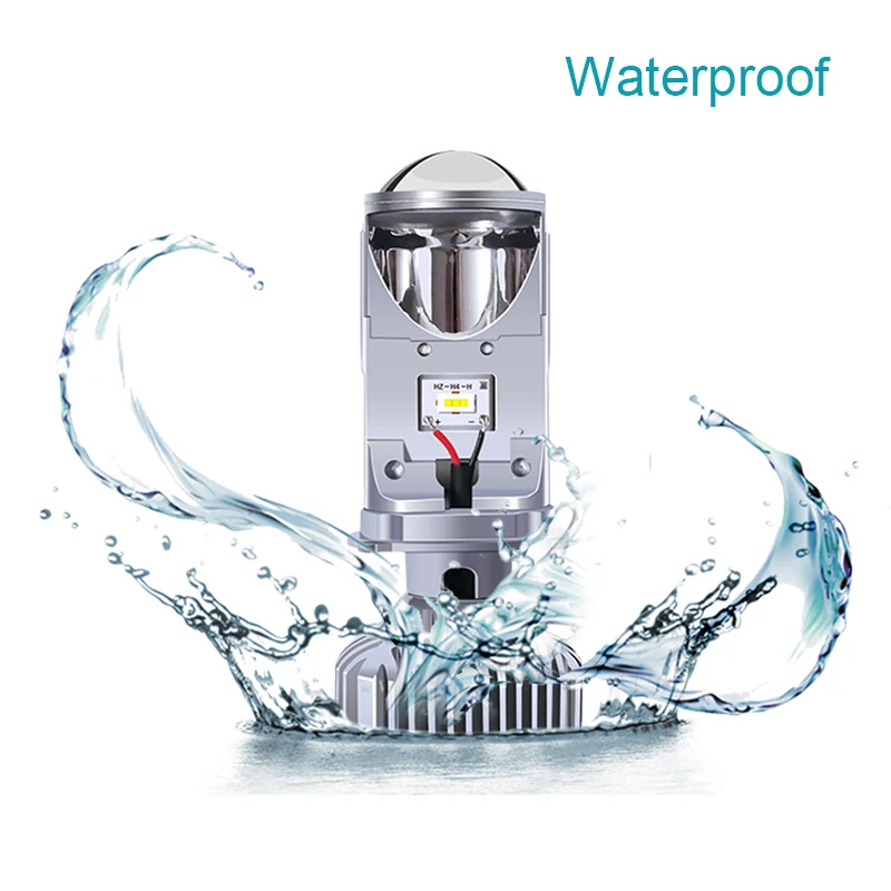 Billige 2x Neue H4 Led lampe mit Mini Projektor Objektiv H4 LED Conversion Kit 10000LM Autos Hallo Lo Strahl LED scheinwerfer 3000K 4300K 6000K