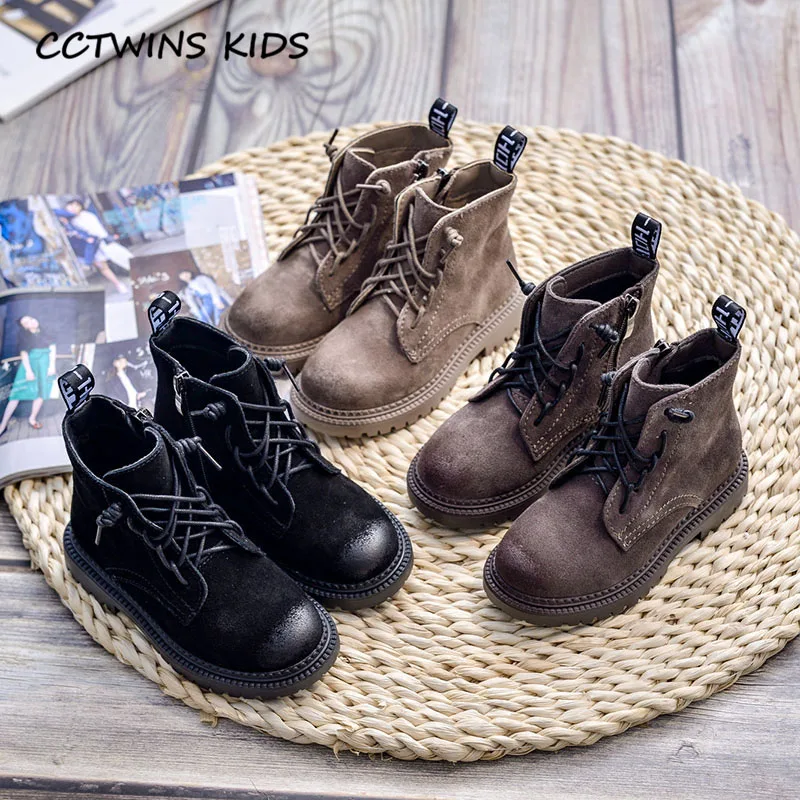 CCTWINS/детская обувь; коллекция года; зимняя модная теплая обувь для маленьких девочек; Детские ботильоны Genuin Leatjer; брендовые Ботинки martin для мальчиков; MB096