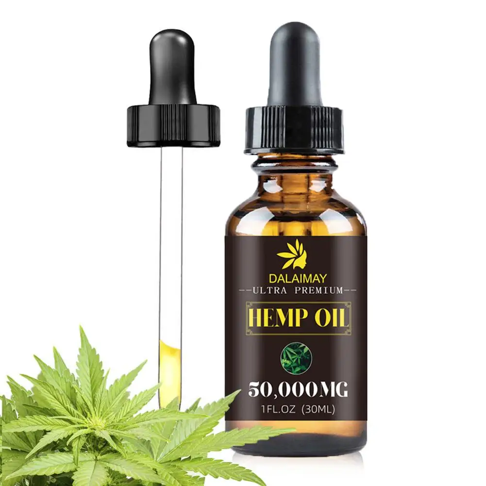 Organic Hemp Seed Oil for Anxiety & Stress Relief Improve sleep Soothing Fatigue Facial Body Care Essential Oil