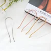 Simple U Shape Hair Clips Bobby Pins for Women Girls Bride Hair Styling Accessories Black Gold Brown Hairpins Metal Barrettes ► Photo 3/6