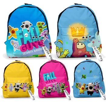 

Fall Guys Print Kid Schoolbag Personalized Pattern Book Bags Teenagers Child School Backpack Fall Guys Bag Custom Child Mochila