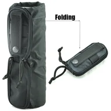 1000D Tactical Molle Folding Water Bottle Bag  Military Combat Dump Drop Kettle Bag Hiking Hunting Water Bottle Pouch Carry Bag