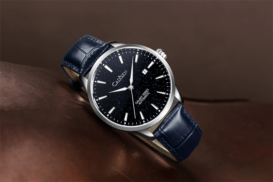 CADISEN New Pilot Series Men's Watch Luxury Sapphire Glass 100M Waterproof Automatic Watch Stainless Steel Mechanical Wristwatch