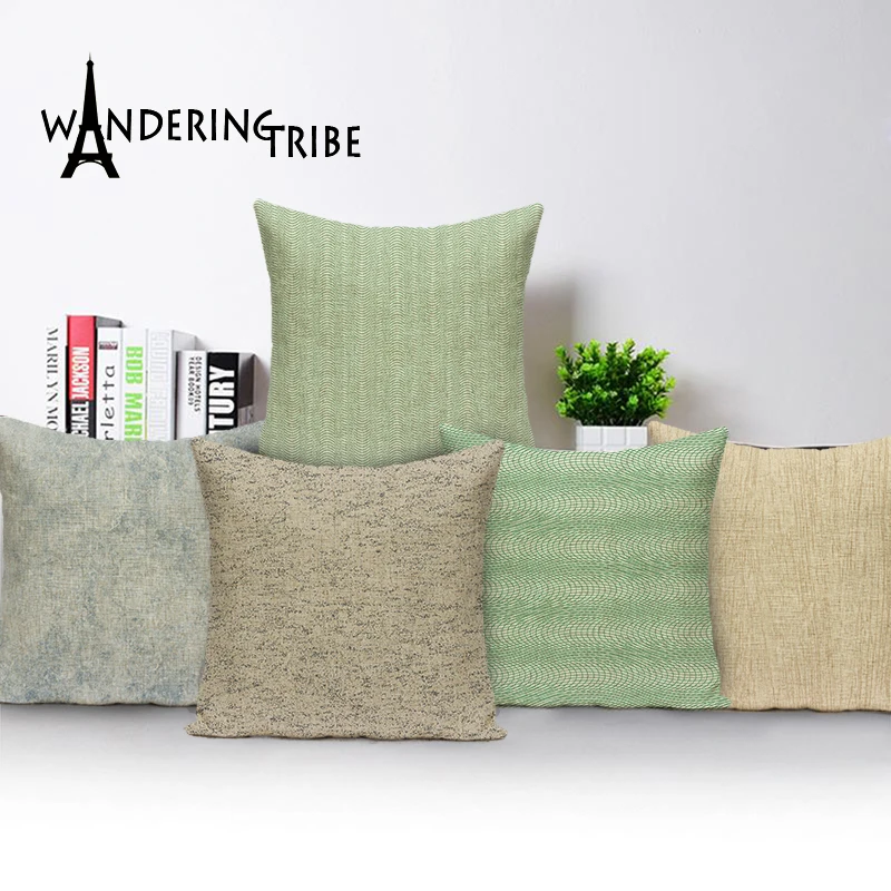 Boho Home Decor Sofa pillow Cotton cover case cushion linen waist cover Square
