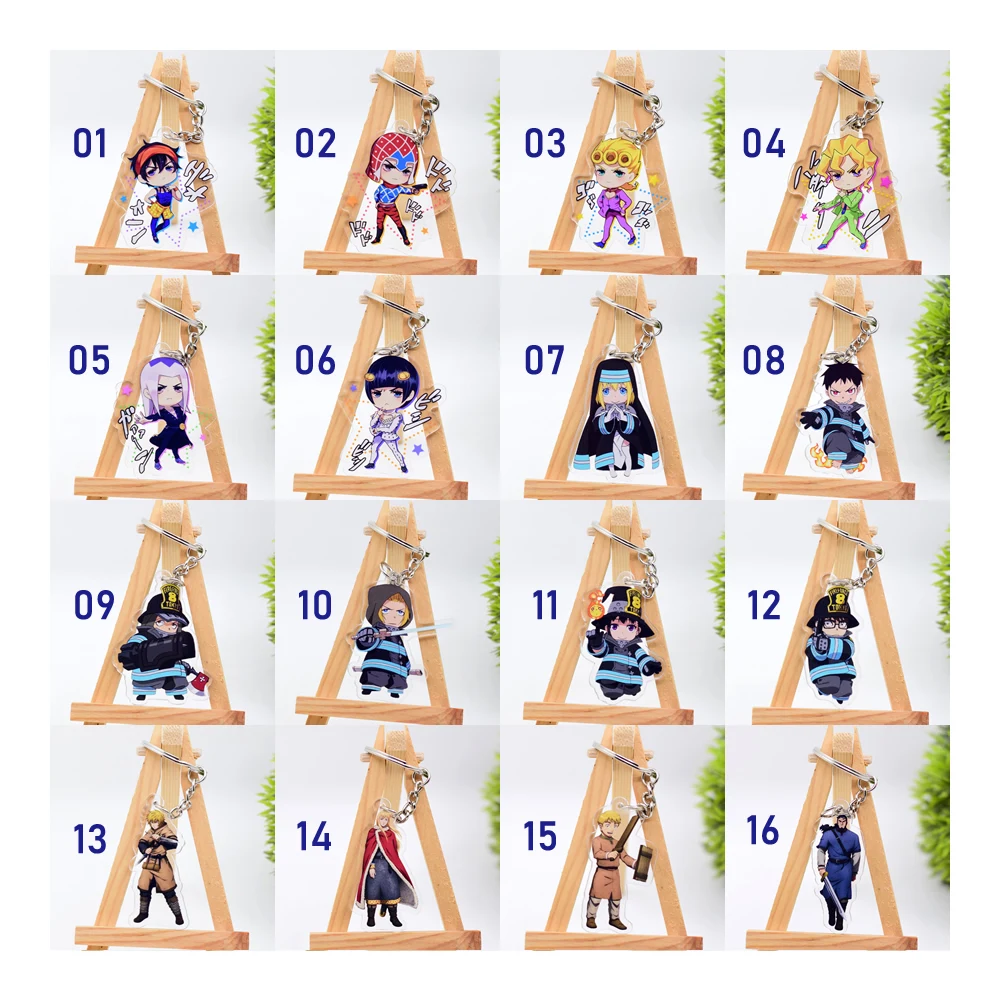 Group Z-2 Горячая Распродажа аниме-брелок для ключей Demon Slayer Chibi брелок 1 шт. Высокое качество Мультфильм брелок аксессуары амулеты акриловая подвеска - Цвет: Group Z-2