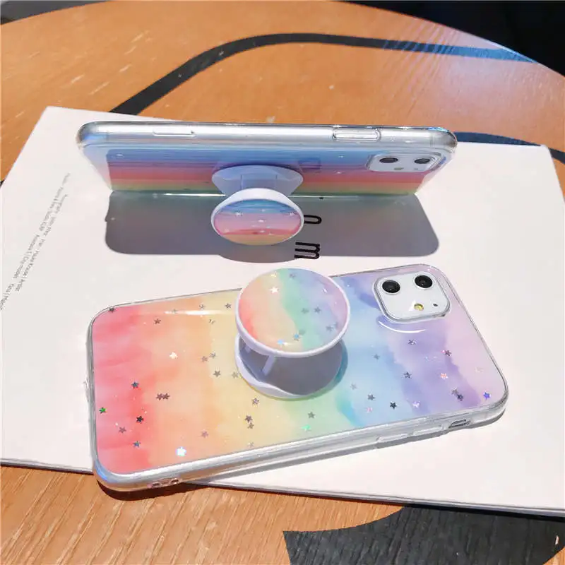 Bling Защитная крышка для радуги мягкий чехол для huawei P30 P20 Lite Коврики 20 Pro 30 Nova 3i на возраст 3, 4, 5, 5i Honor 10 Lite 8X 9X V10 V20 20i 10i крышка