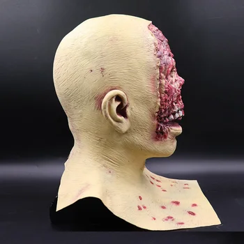 

Creepy Scary Skull Mask Melting Face Zombie Horror Halloween Costume Party Props ENA88